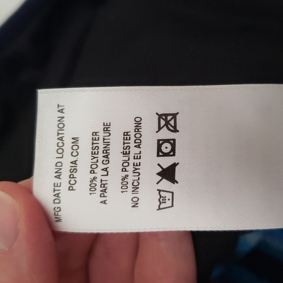 Patagonia Synchilla Fleece Vest Men Large Delta Blue Wavy Aztec Tribal Southwest - Picture 10 of 11